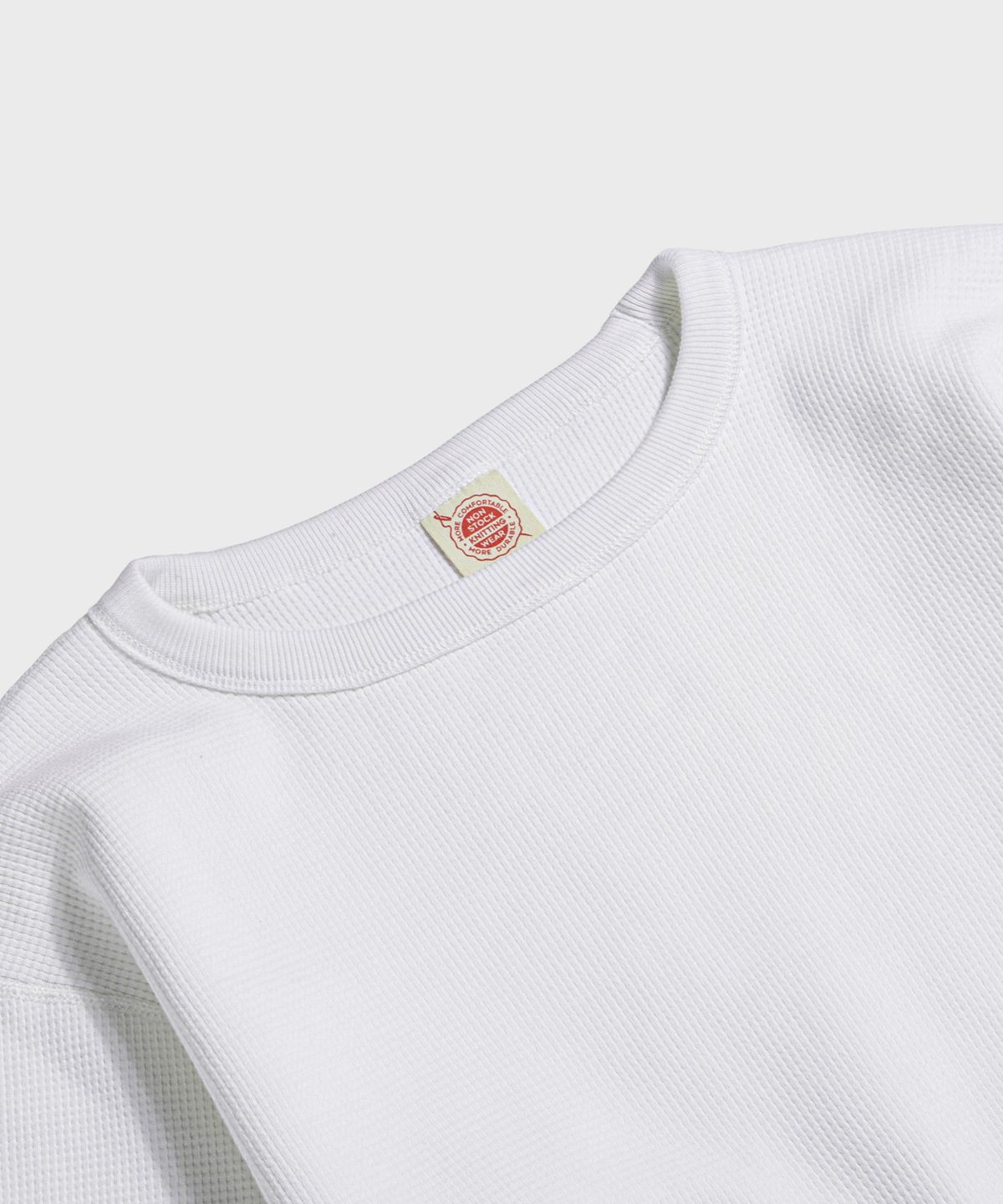 브론슨(BRONSON) Heavyweight Waffle Cotton Underwear White