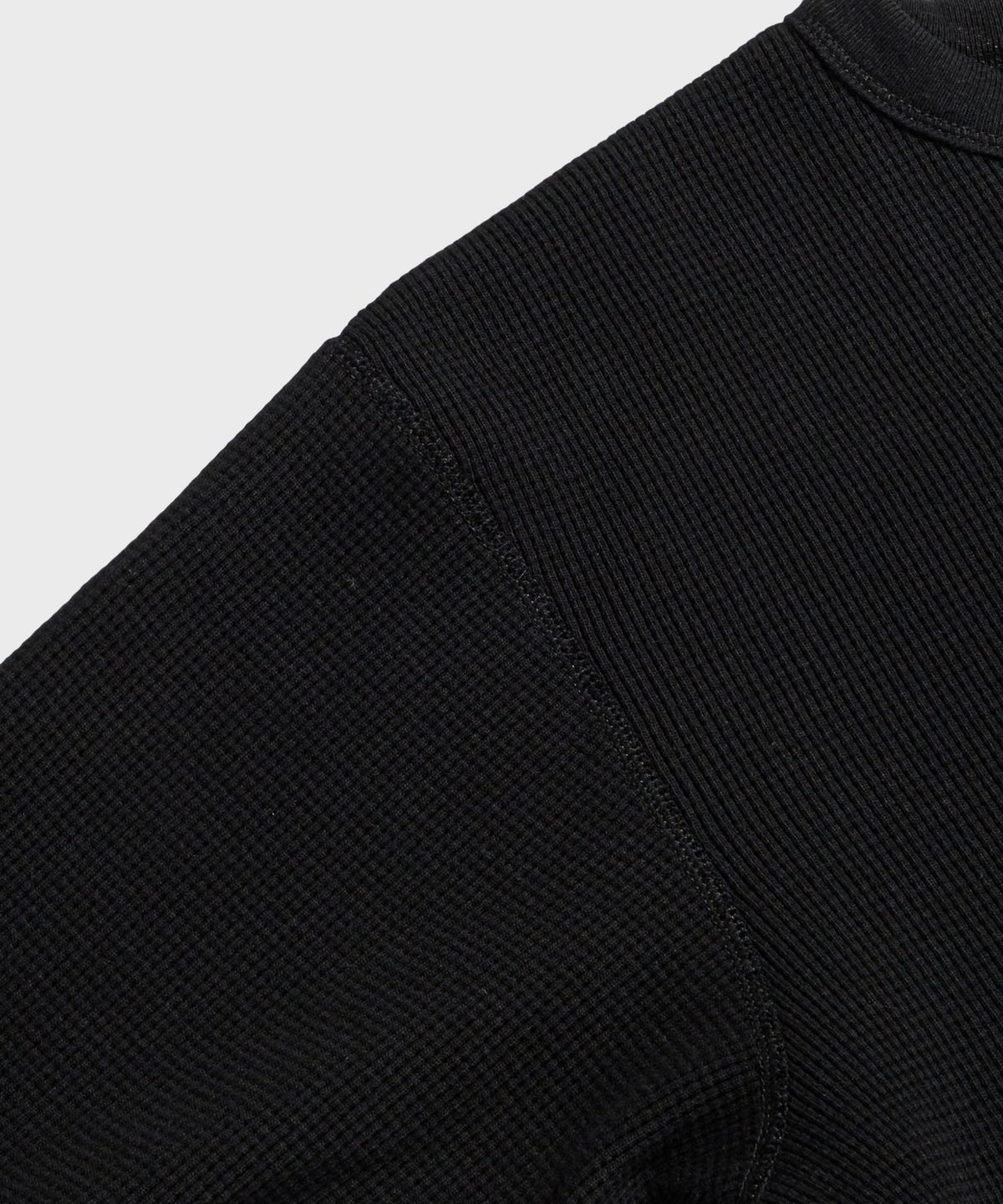 브론슨(BRONSON) Heavyweight Waffle Cotton Underwear Black