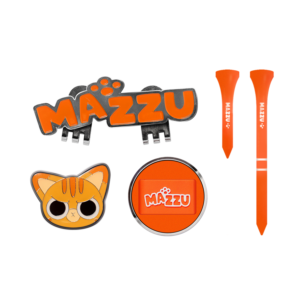 마쭈(MAZZU) 골프 볼마커 티홀더 세트 2종 택
