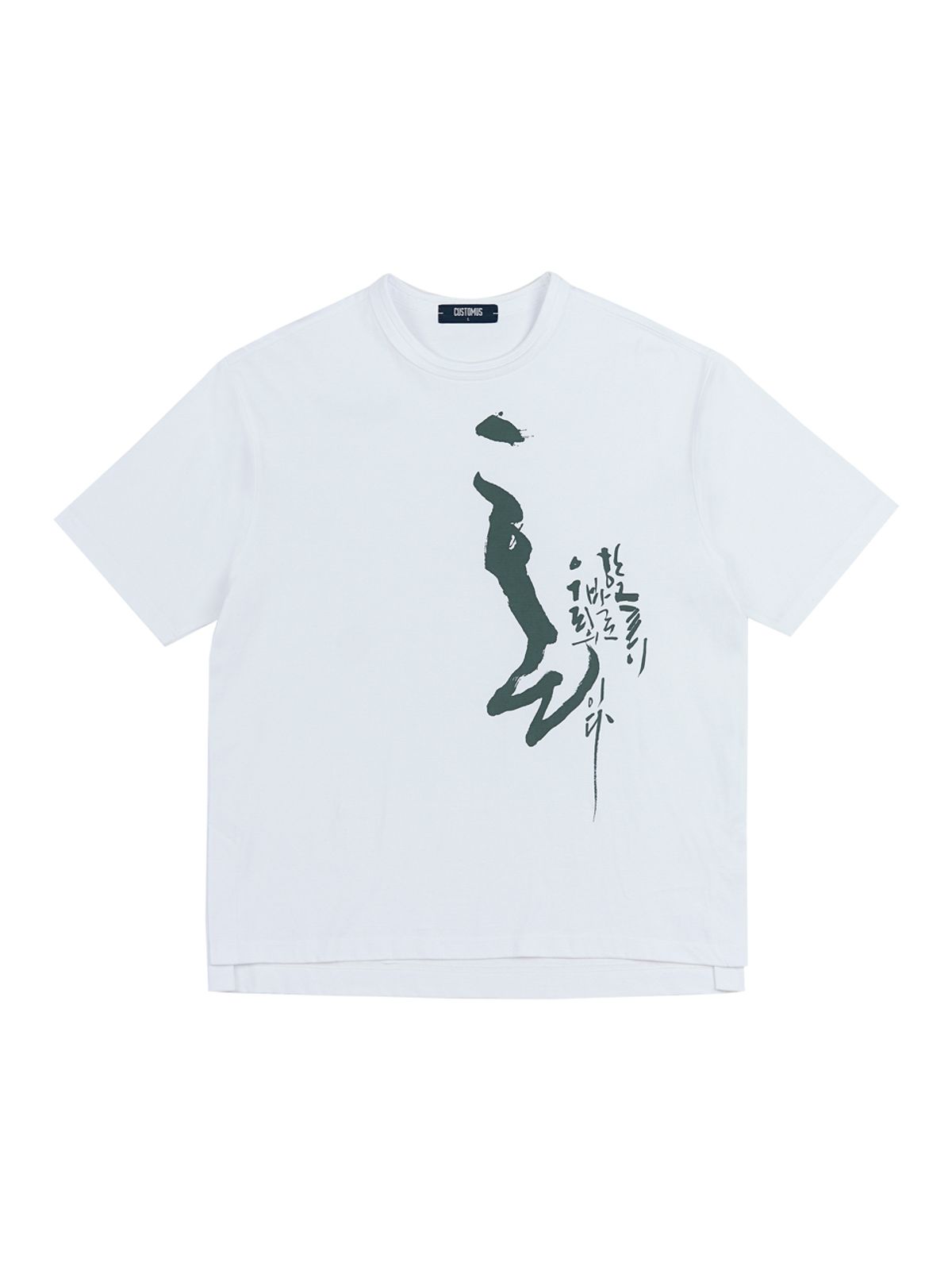 커스텀어스(CUSTOMUS) 혼프린트 반팔 티셔츠 CCUCOMKRT462 WHI