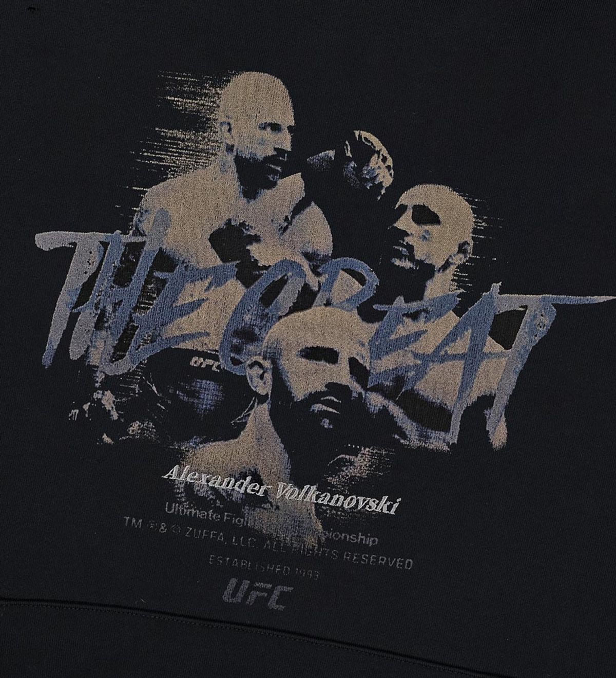 유에프씨 스포츠(UFC SPORT) UFC 더 그레이트 오버핏 후드티 블랙 U2HDV1309BK