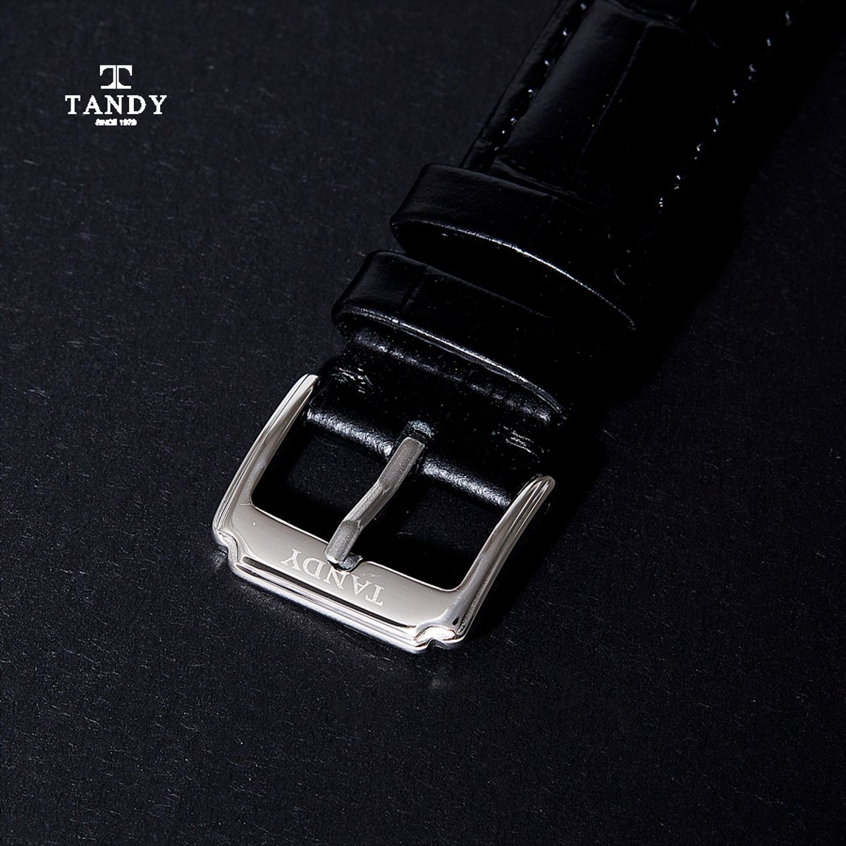 탠디(TANDY) 다이아몬드 남성가죽시계  DIA-1902M WH