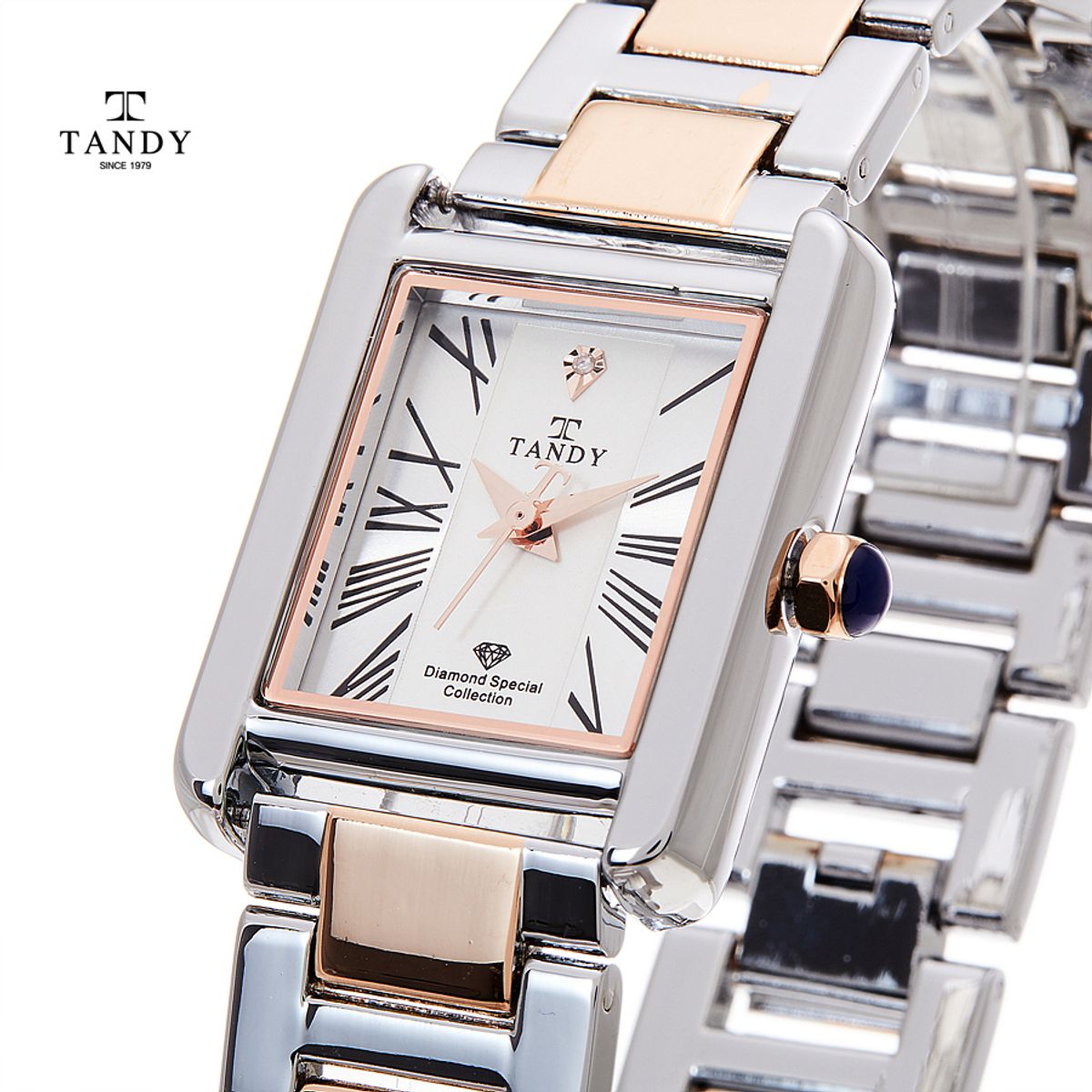 탠디(TANDY) 다이아몬드 고급메탈 손목시계 T-3912 M Combi
