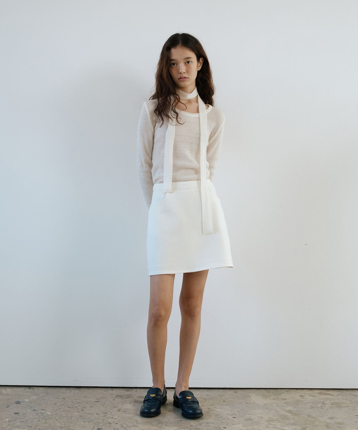 유라고(URAGO) Alice tweed mini skirt