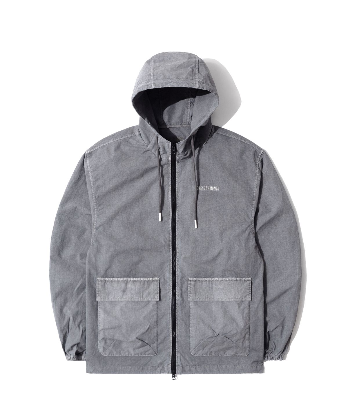 큐티에잇 가먼츠(QT8 GARMENTS) OC Pigment Hoodie Windbreaker (Grey)