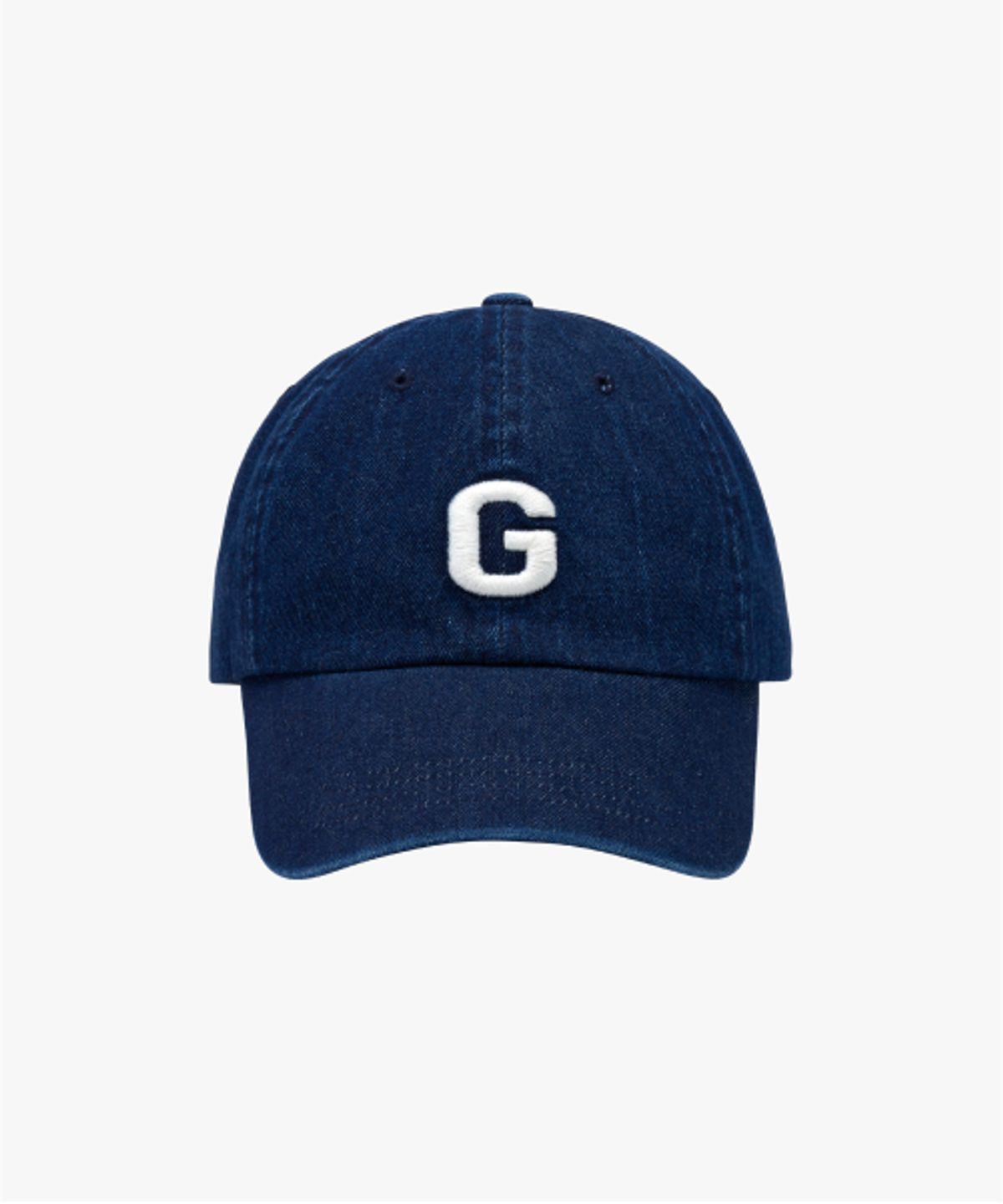 골스튜디오(GOALSTUDIO) G LOGO DENIM WASHED BALL CAP (3 COLORS)