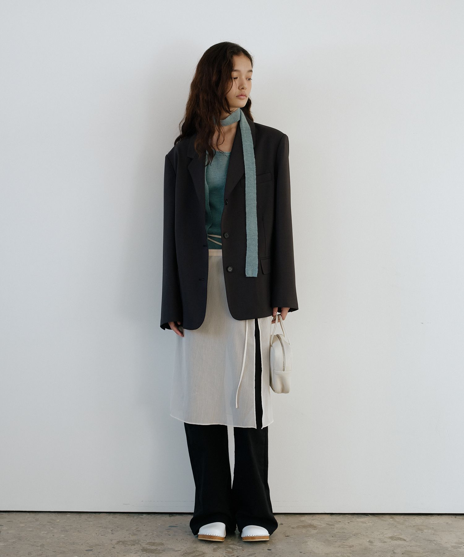 【Miseki SEOUL】25SS★ Sheer layered wrap skirt MUSINSA | MISEKI SEOUL Sheer layered wrap skirt WHITE