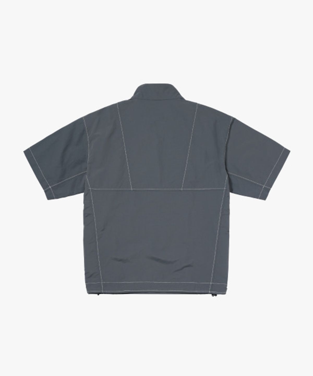 골스튜디오(GOALSTUDIO) RIPSTOP SHORT SLEEVE ANORAK-CHARCOAL