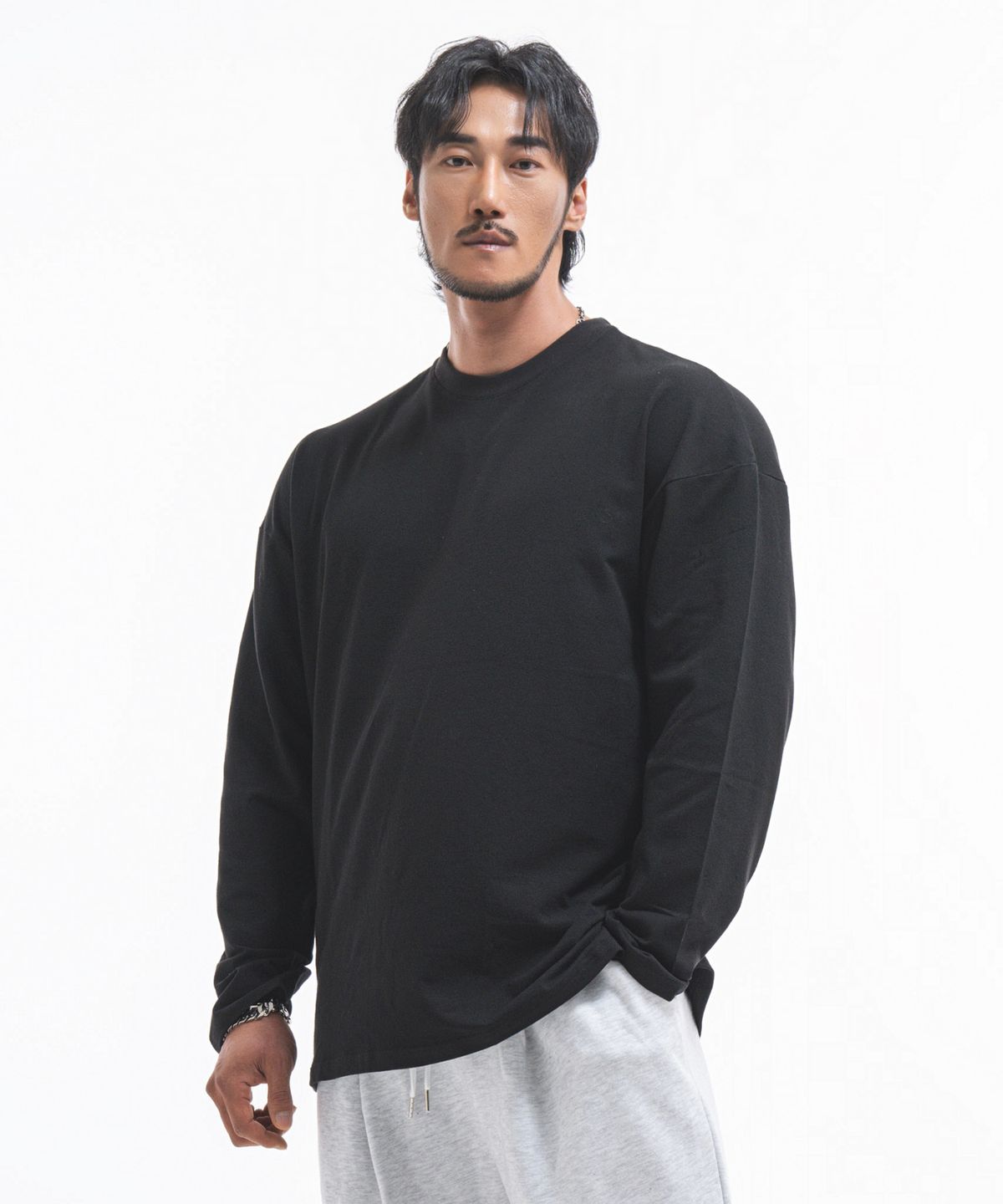 피지컬가먼츠(PHYSICAL GARMENTS) P2302 모달스판 데일리 오버핏 긴팔 [4 COLOR]