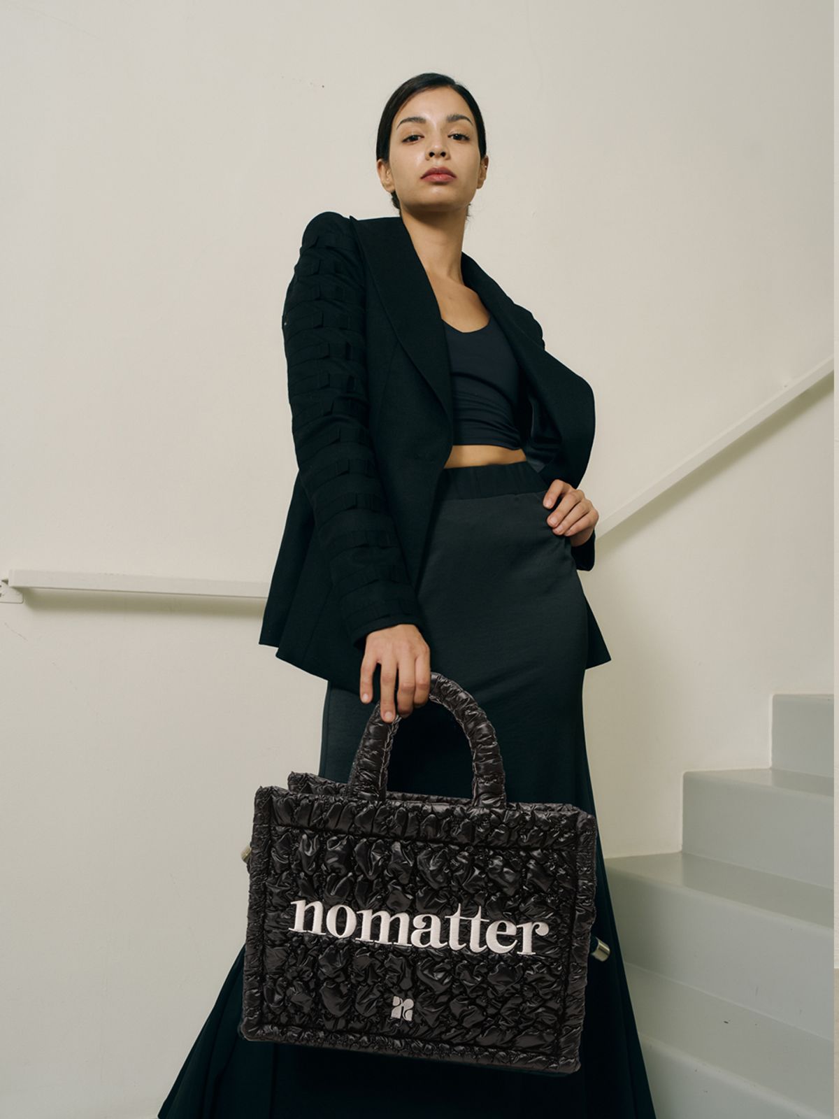 노메터(NOMATTER) 북토트 라지 - 블랙