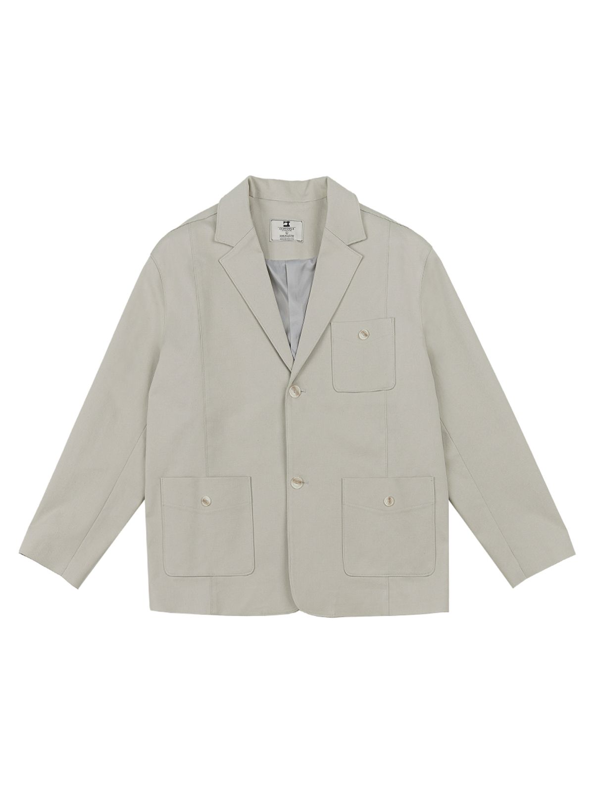 커스텀어스(CUSTOMUS) New casual 세미오버핏 투버튼 자켓 CXS24SWJK208 BEI
