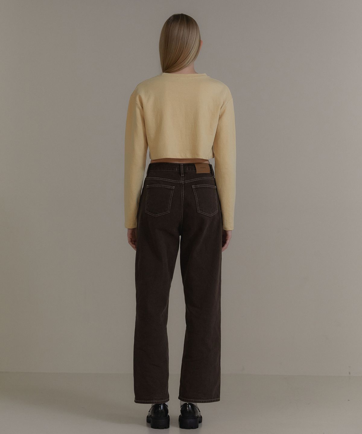 아노에틱(ANOETIC) ANC COLOR DENIM JEAN_BROWN