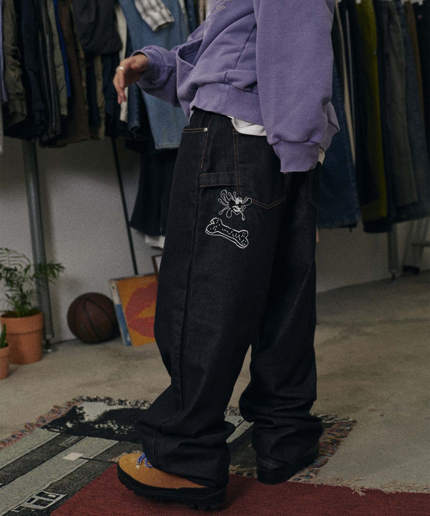 MUSINSA | RETRIEVER CLUB TOMBOY DOG RAW DENIM [RAW INDIGO]