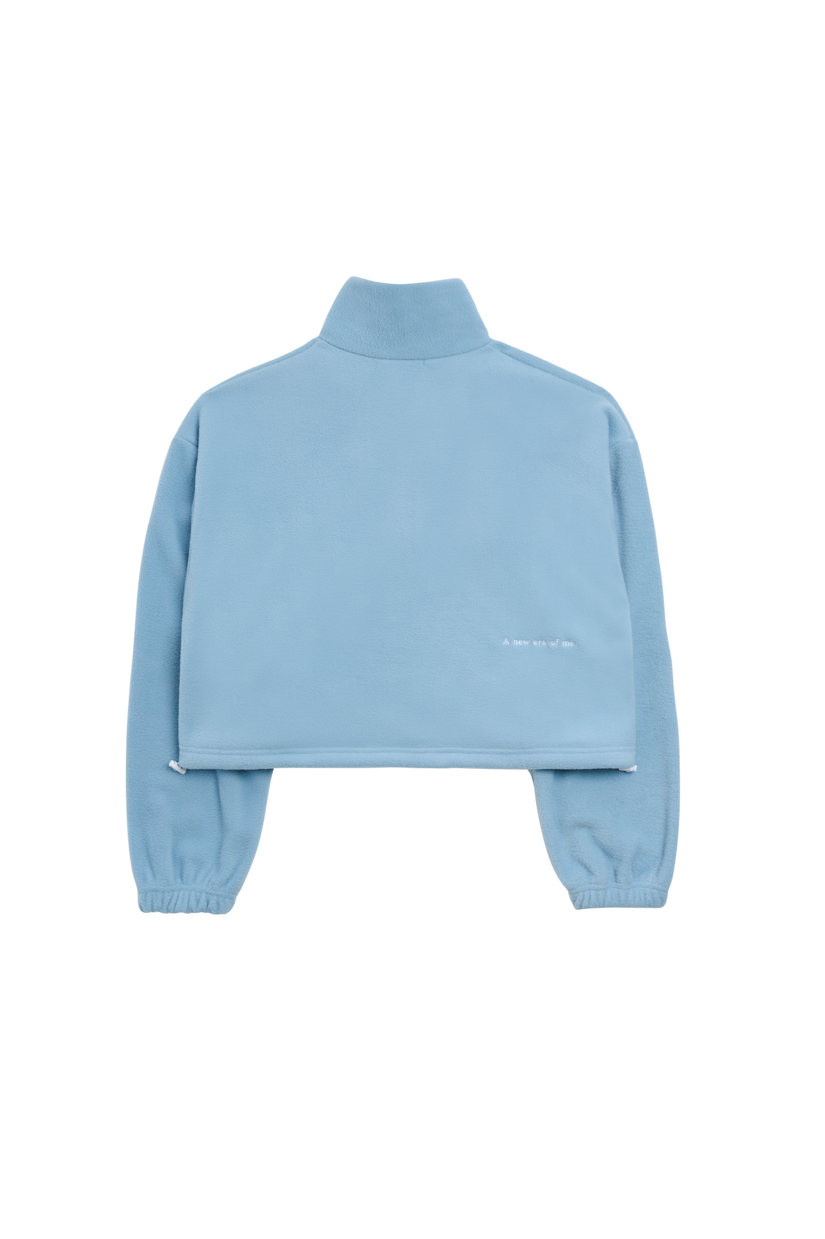 인터레스트(INTEREST) CROP HALF ZIP UP_BABY BULE