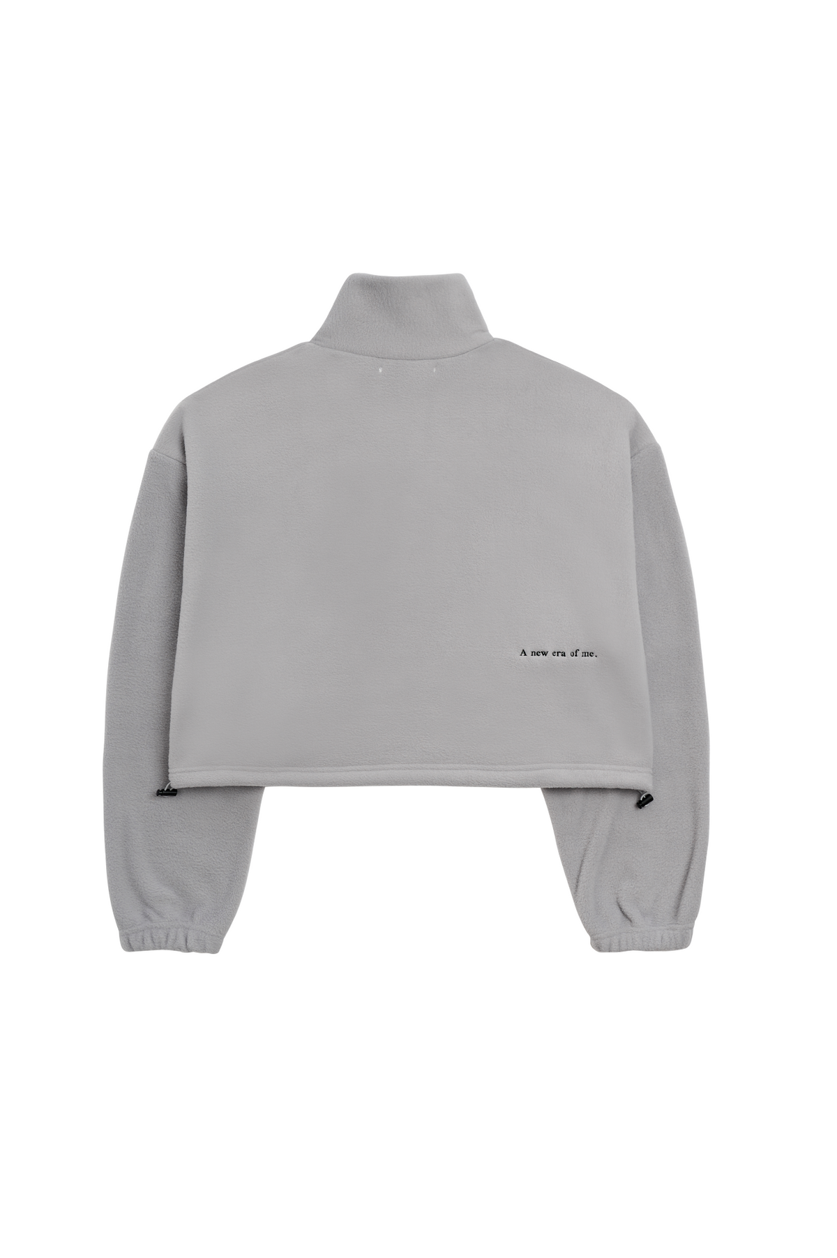 인터레스트(INTEREST) CROP HALF ZIP UP_GRAY