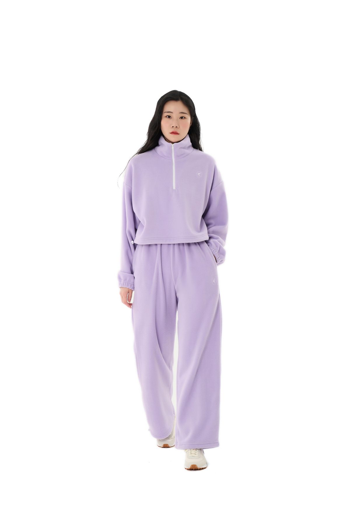 인터레스트(INTEREST) CROP HALF ZIP UP_LAVENDER