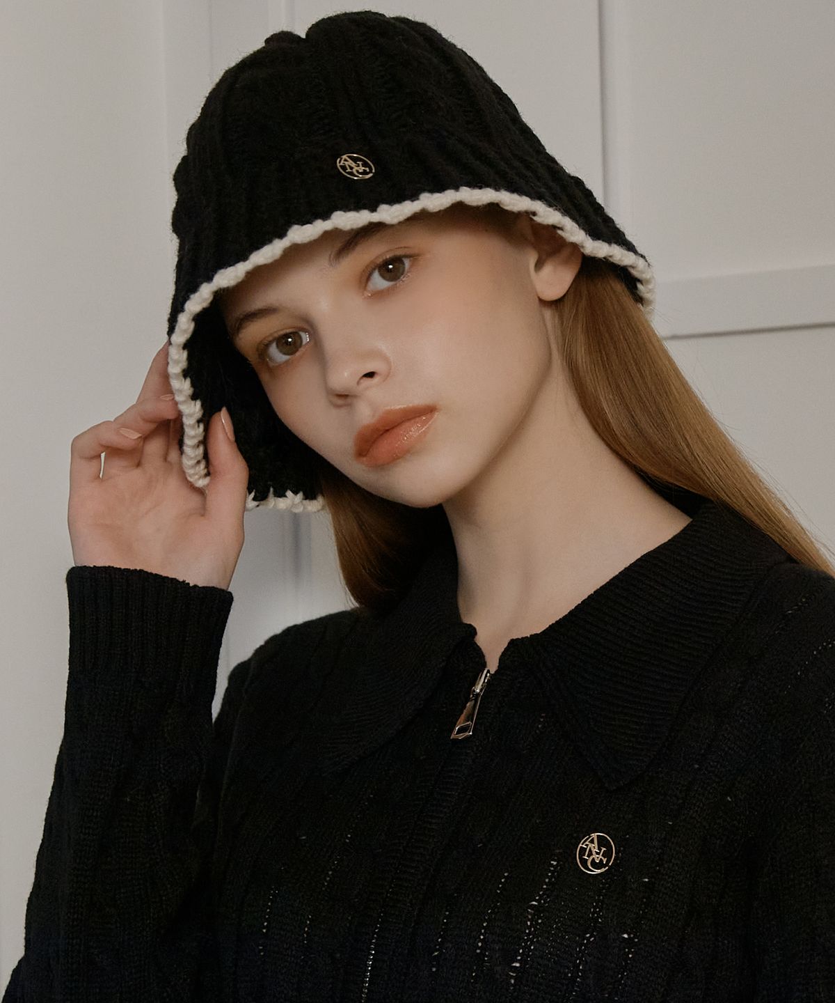 아노에틱(ANOETIC) ANC WOOL TWISTED BUCKET HAT_BLACK