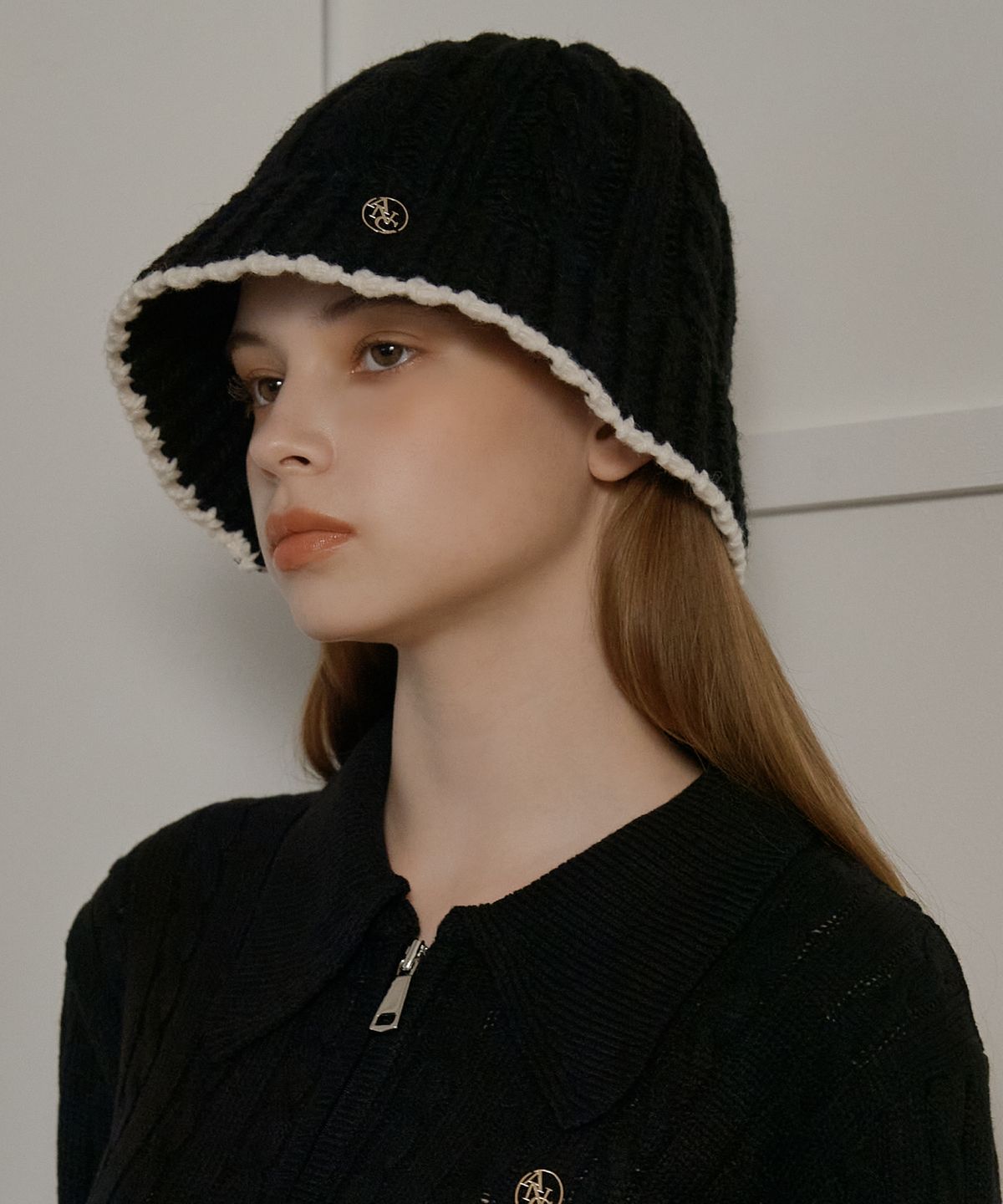 아노에틱(ANOETIC) ANC WOOL TWISTED BUCKET HAT_BLACK