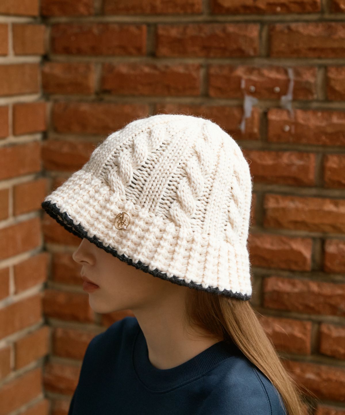 아노에틱(ANOETIC) ANC WOOL TWISTED BUCKET HAT_IVORY