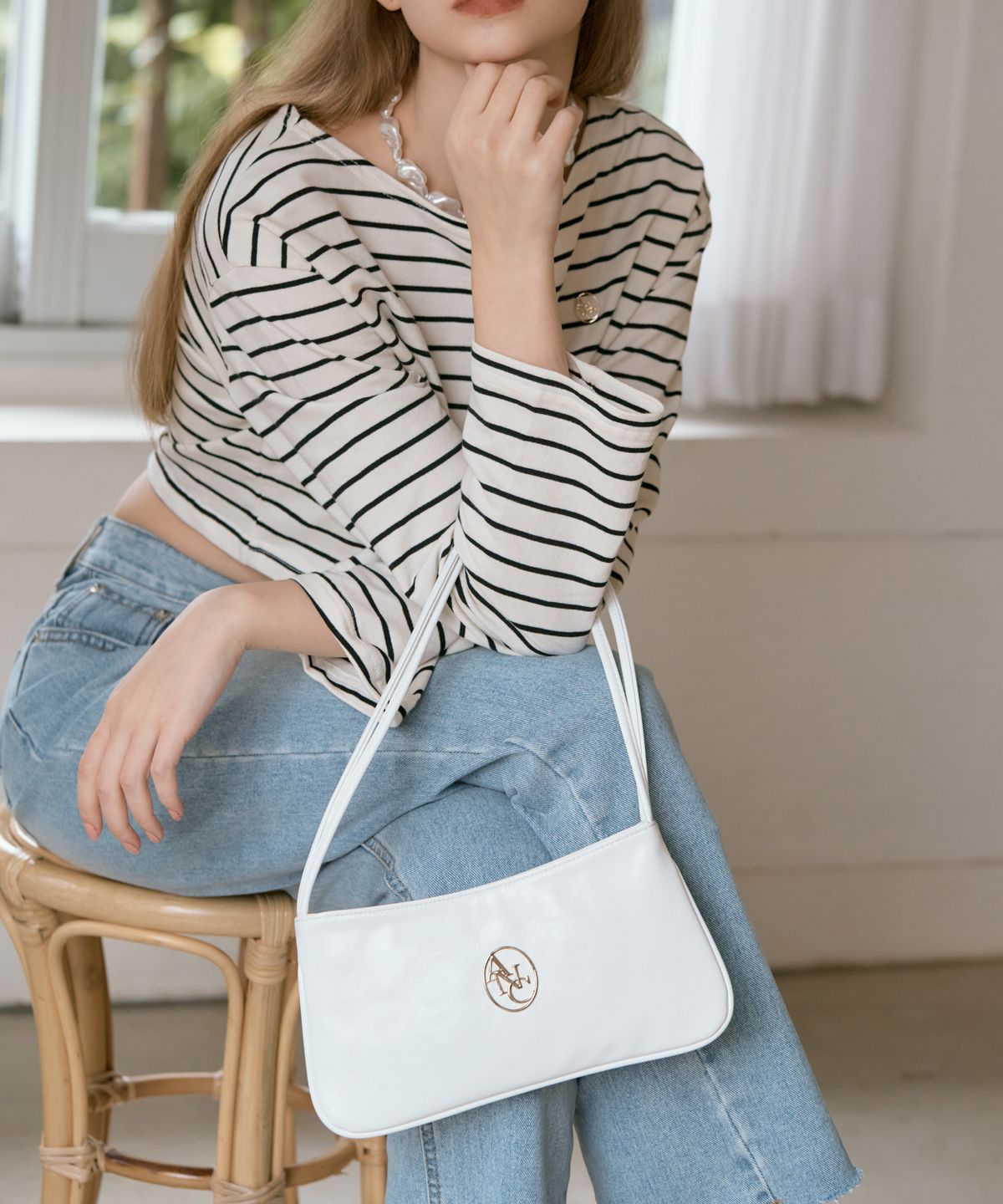 아노에틱(ANOETIC) ANC CLASSIC MINI RIDGE BAG_WHITE