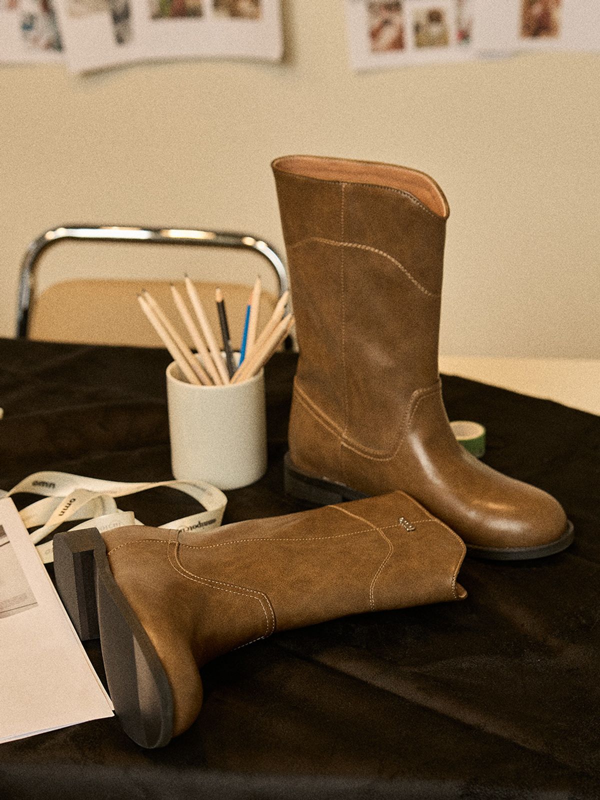 옴니포턴트(OMNIPOTENT) omn boots [brown]