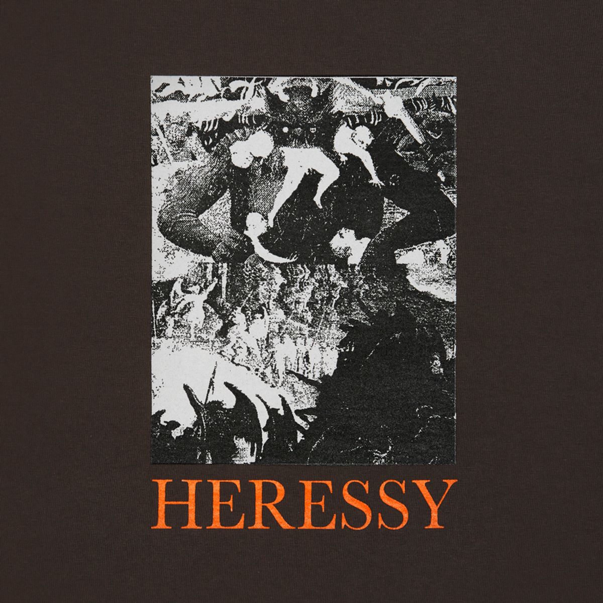 헤레시(HERESSY) DEVIL EAT TEE DARK BROWN