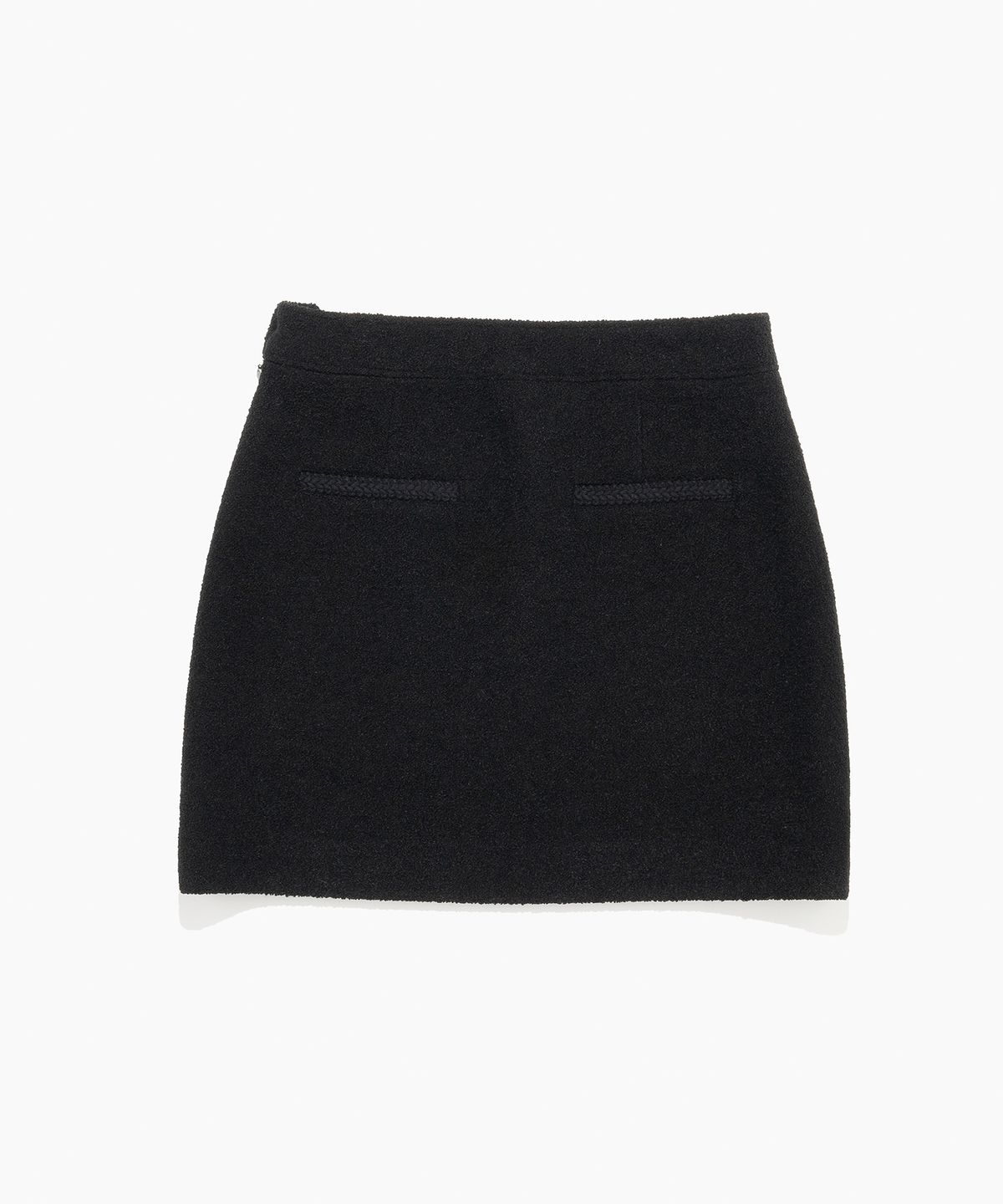 튜드먼트(TTUDEMENT) BOUCLE TWEED MINI SKIRT BLACK
