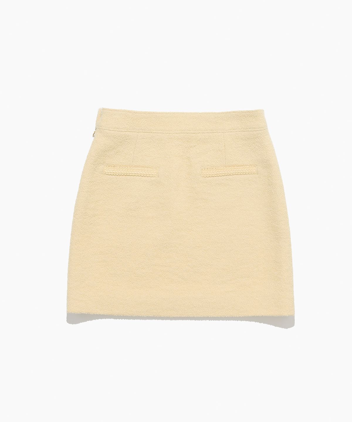 튜드먼트(TTUDEMENT) BOUCLE TWEED MINI SKIRT BUTTER