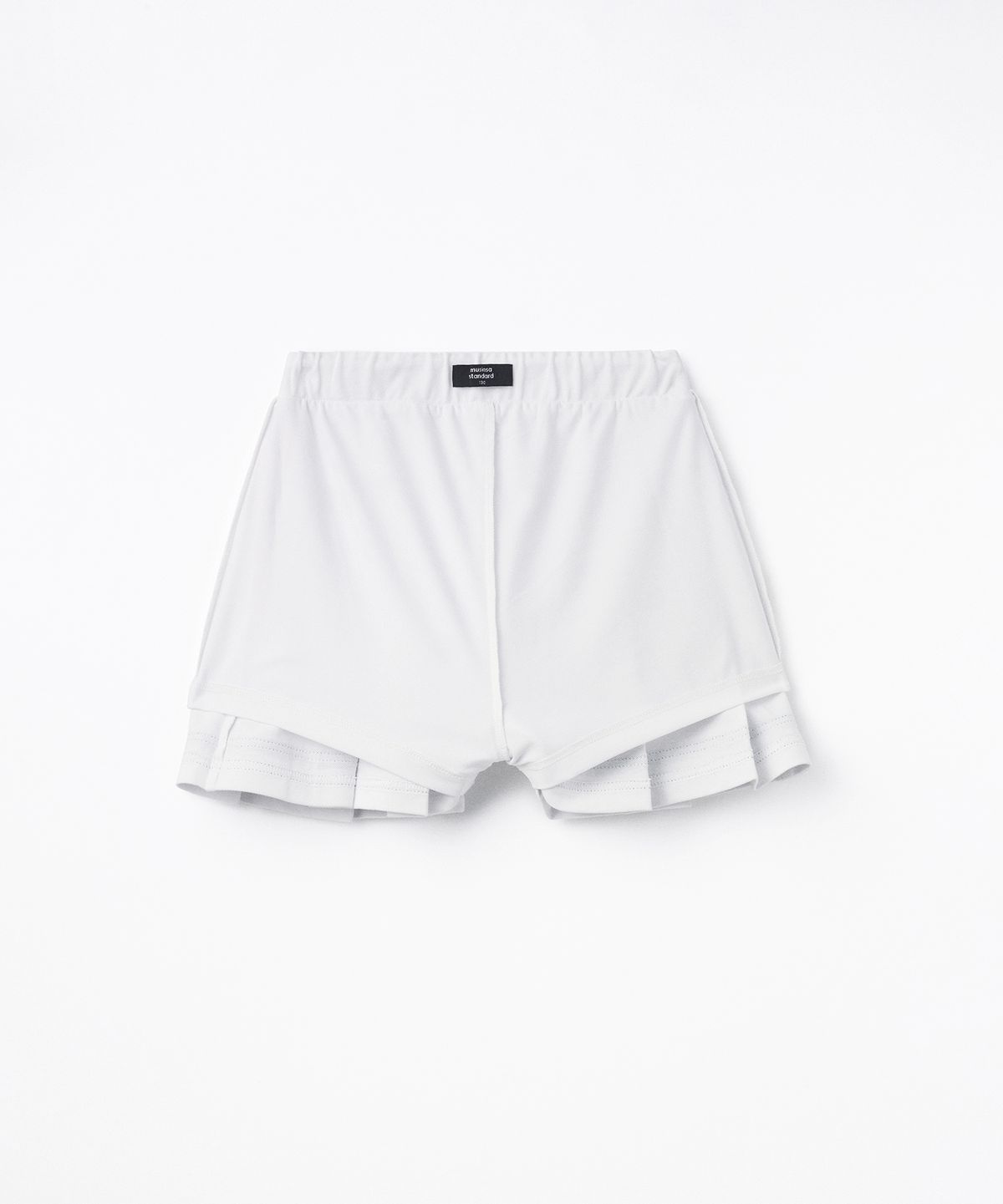 무신사 스탠다드 키즈(MUSINSA STANDARD KIDS) [쿨탠다드] 피케 밴딩 플리츠 스커트 [화이트]