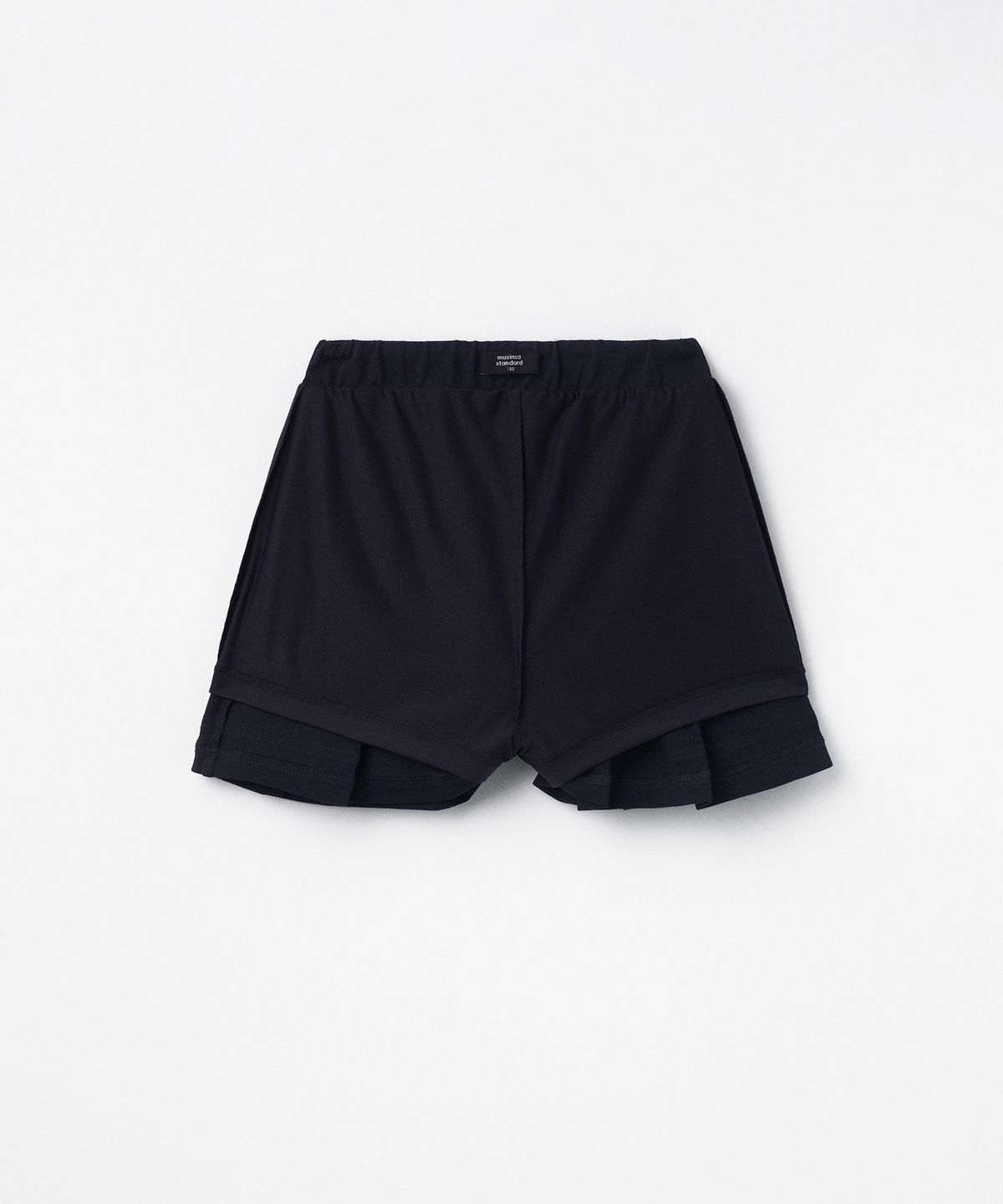 무신사 스탠다드 키즈(MUSINSA STANDARD KIDS) [쿨탠다드] 피케 밴딩 플리츠 스커트 [네이비]
