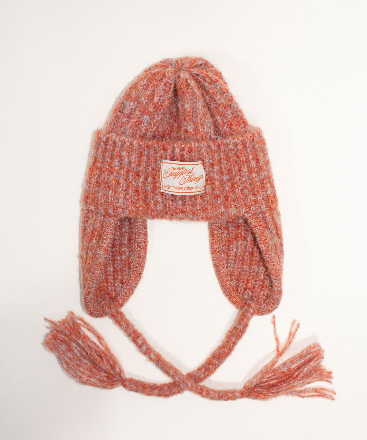 스너기스트(SNUGGIEST) 니트 트루퍼 비니 [번트 탠저린]