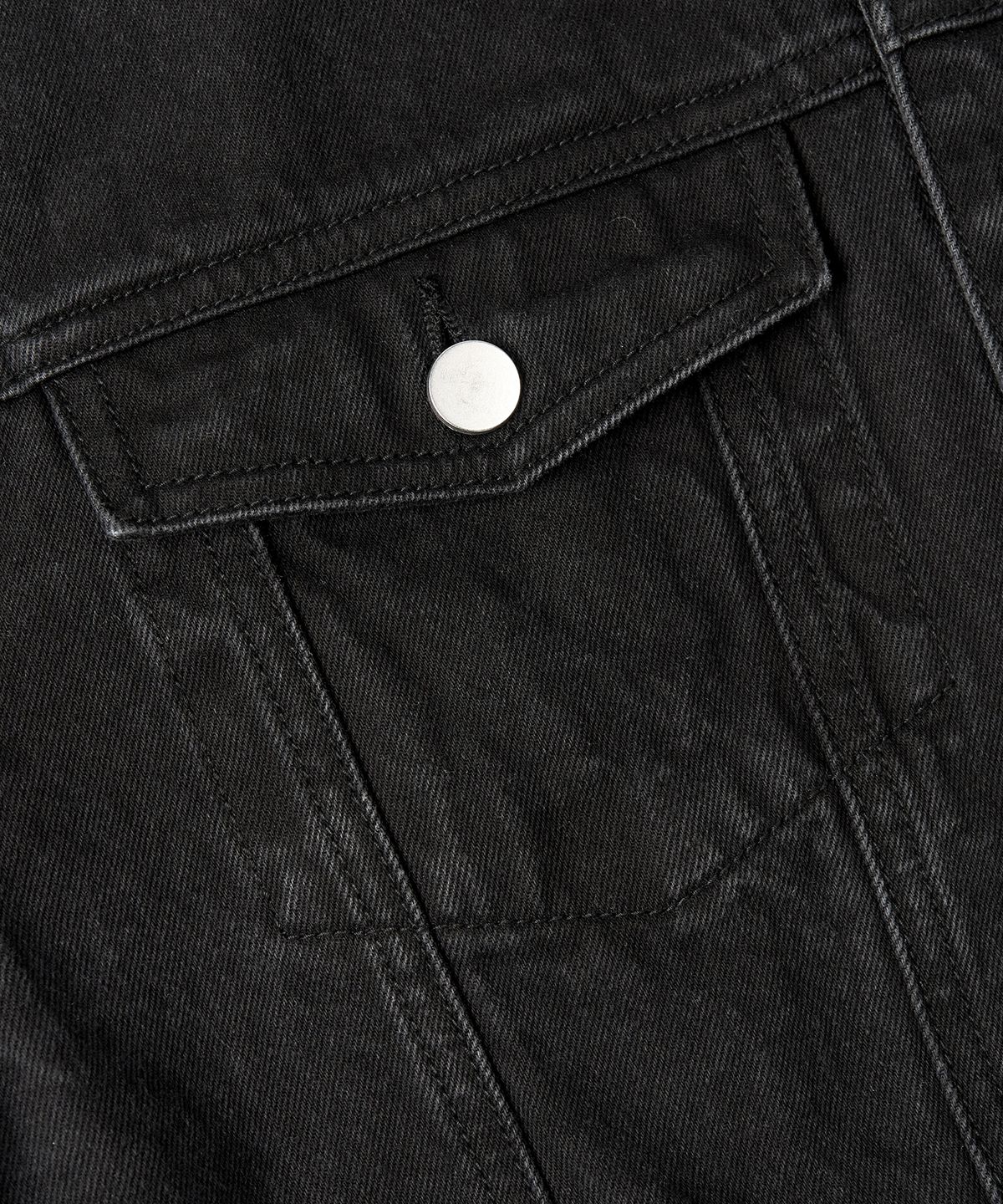 토피(TOFFEE) 워시드 데님 트러커 자켓 (WASHED BLACK)