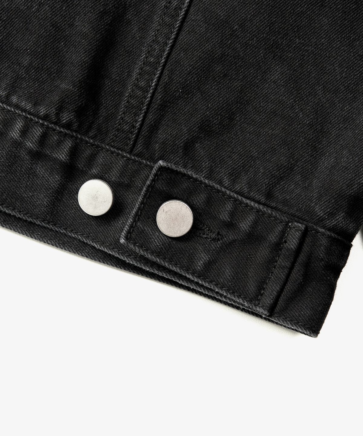 토피(TOFFEE) 워시드 데님 트러커 자켓 (WASHED BLACK)