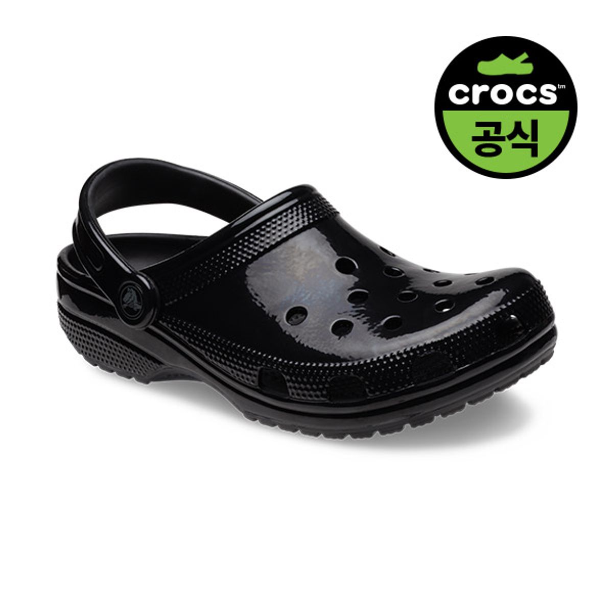 크록스(CROCS) 공용 클래식 하이 샤인 클로그 BK (24SUCL209609)