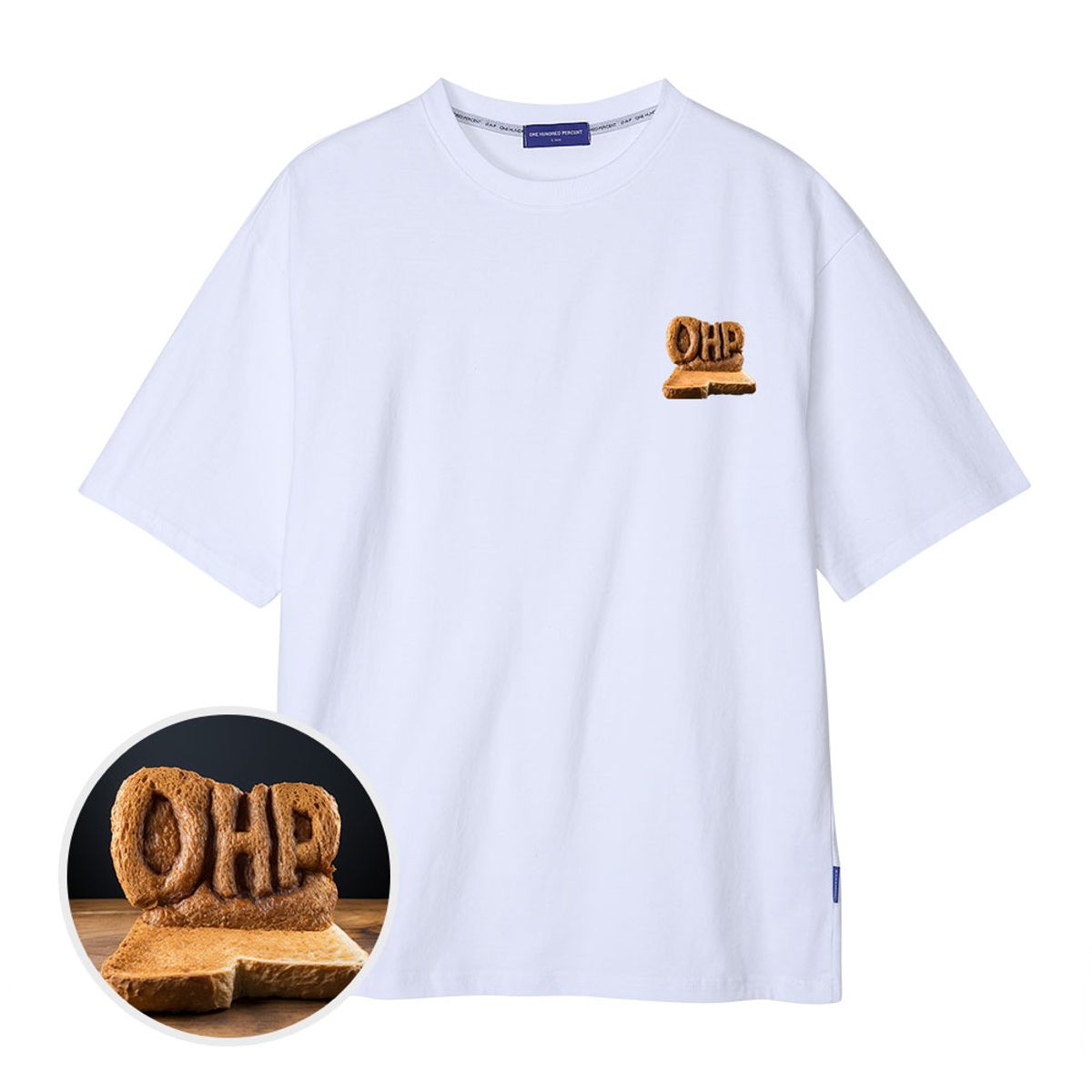 원헌드레드퍼센트(OHP) OHP 토스트 세미오버 반팔티셔츠P