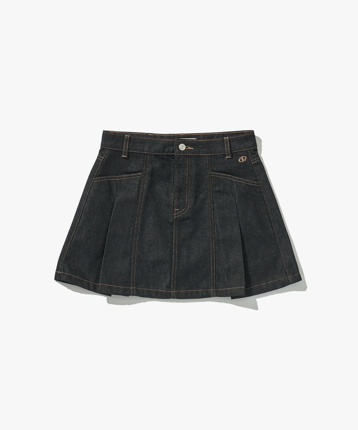 플랙 우먼(PLAC WOMEN) 플리츠 미니 데님 스커트 M21