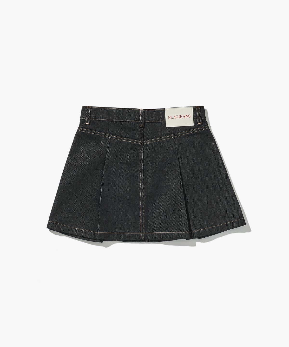 플랙 우먼(PLAC WOMEN) 플리츠 미니 데님 스커트 M21