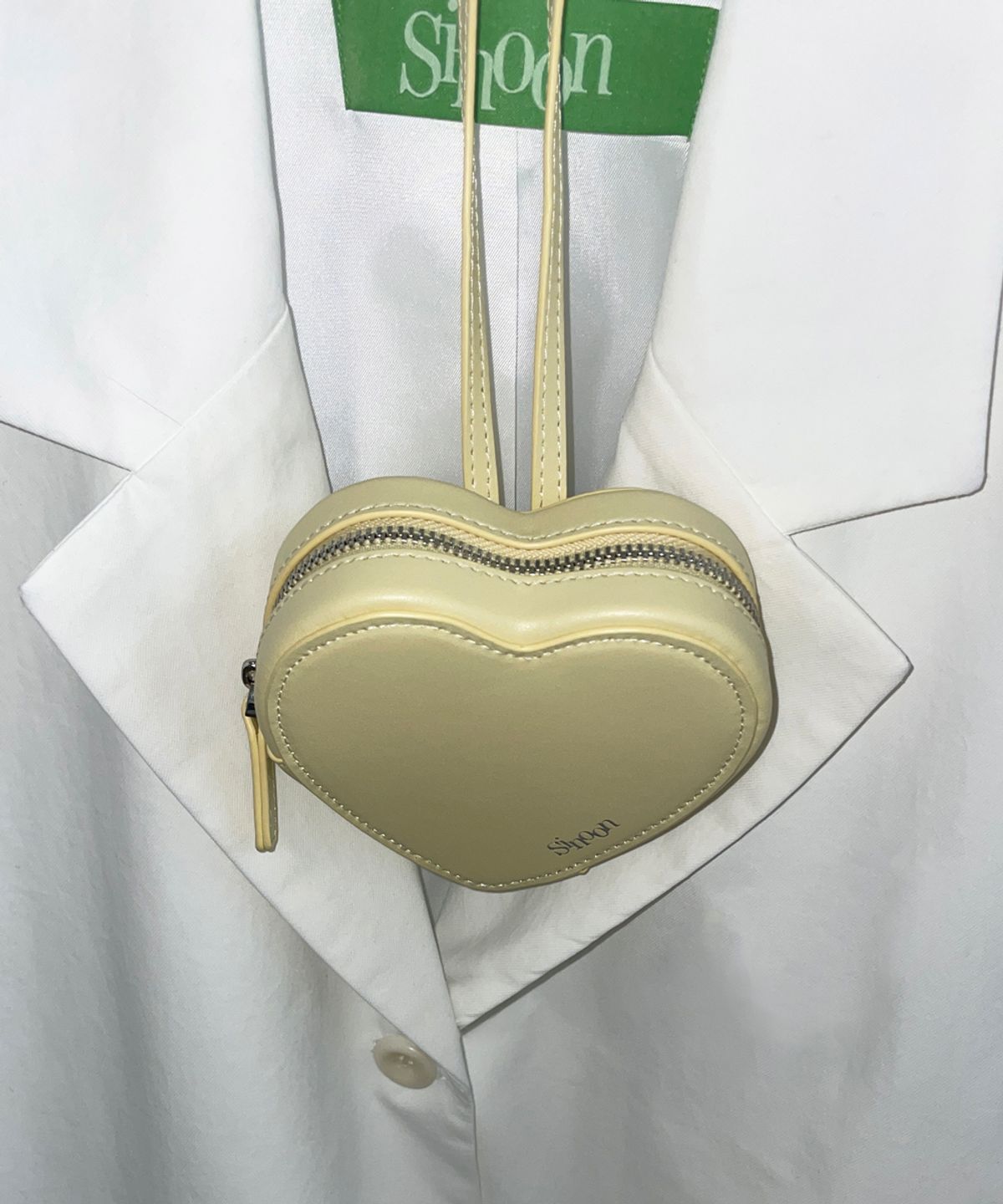 시눈(SINOON) Heart Handbag (Butter)