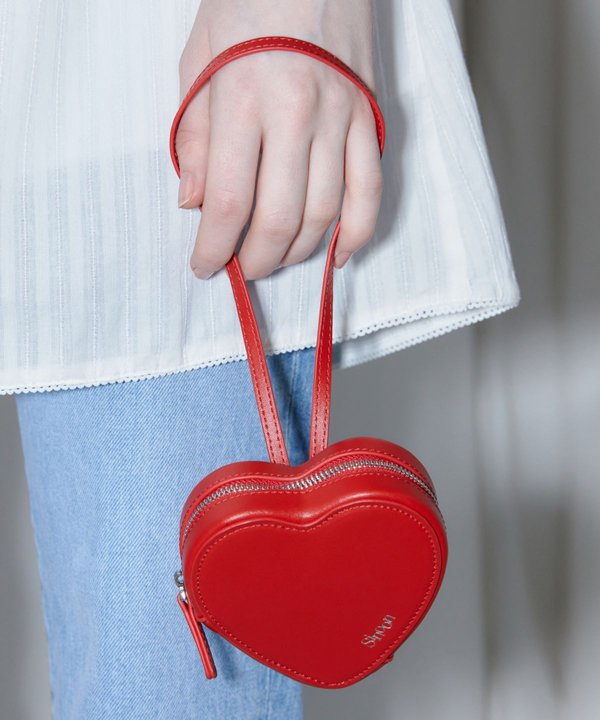 시눈(SINOON) Heart Handbag (Red)