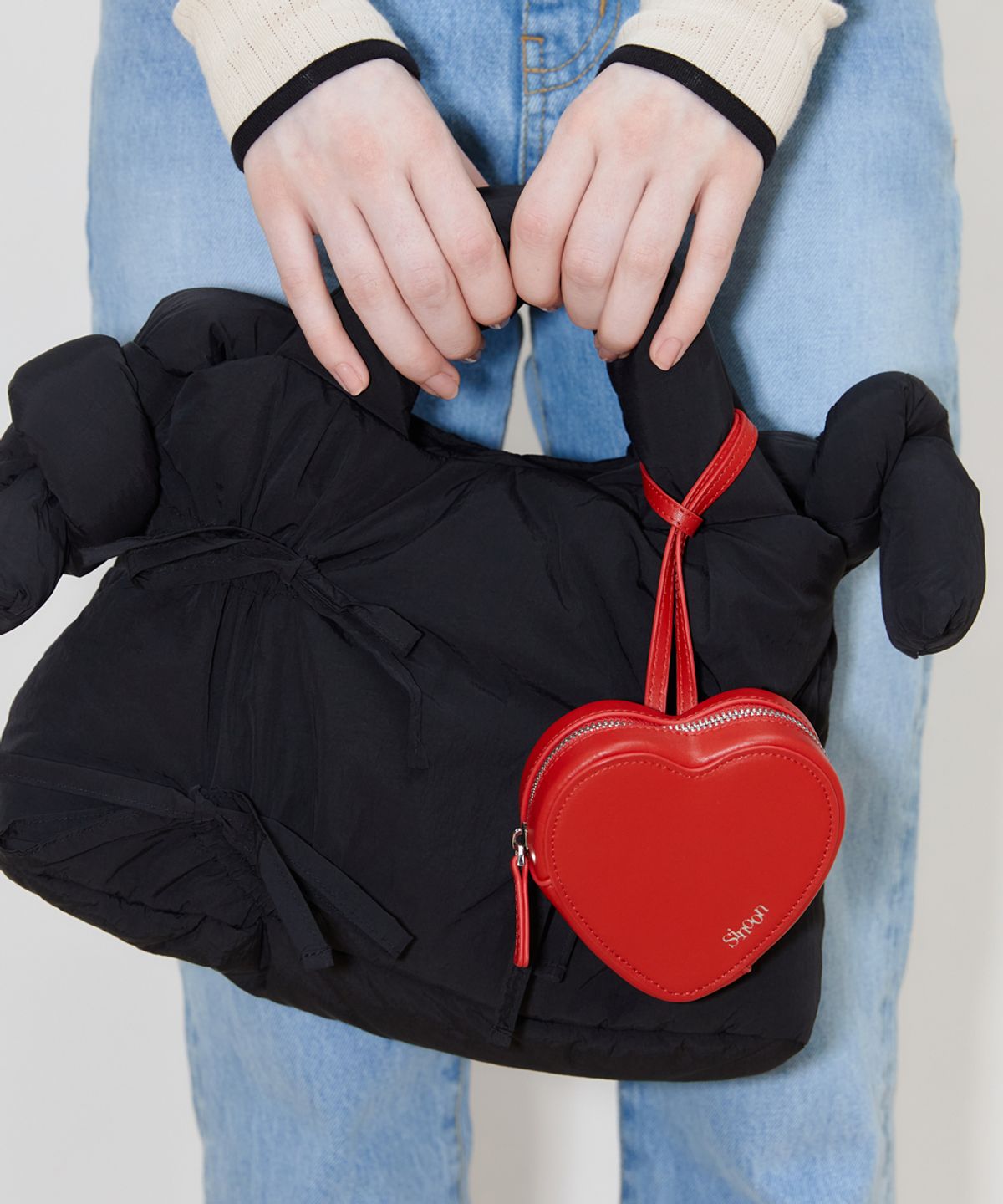 시눈(SINOON) Heart Handbag (Red)