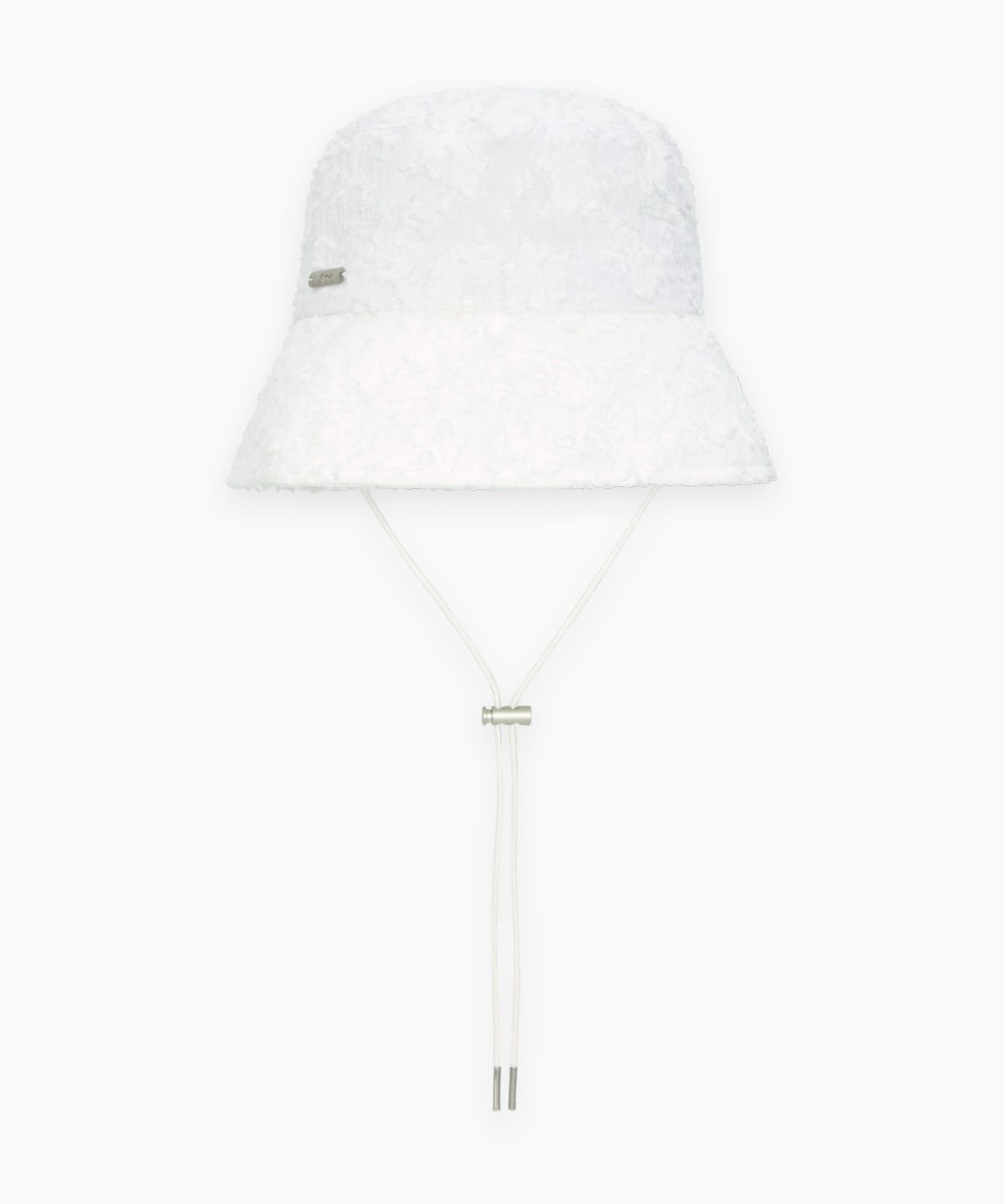 시눈(SINOON) FLOWER JACQUARD BUCKET HAT (WHITE)