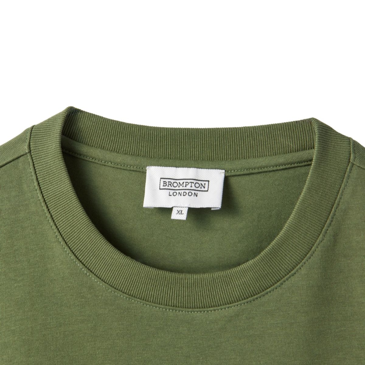 브롬톤 런던(BROMPTON LONDON) LETTERING GRAPHIC T-SHIRT - OLIVE (P242UTS415)