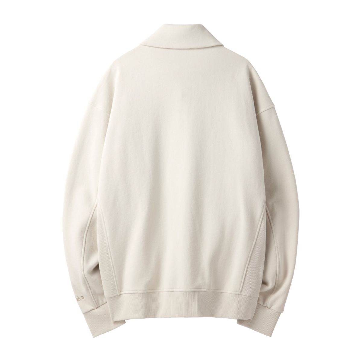 브롬톤 런던(BROMPTON LONDON) ORGANIC COTTON HALF ZIP SWEATSHIRT - IVORY (P241MSW536)