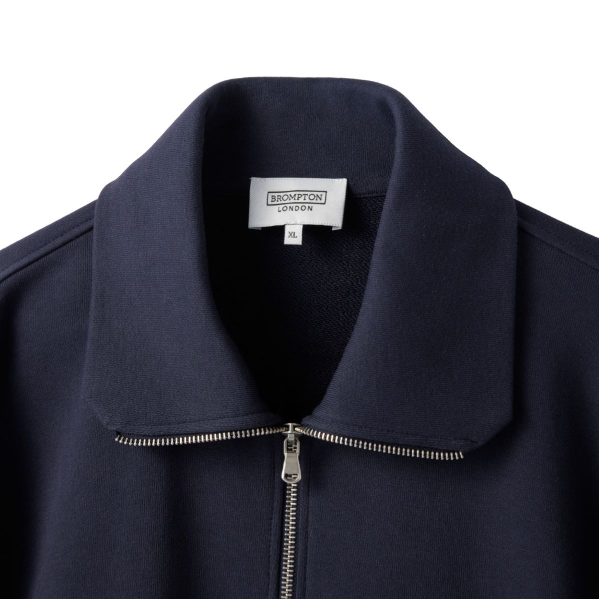 브롬톤 런던(BROMPTON LONDON) ORGANIC COTTON HALF ZIP SWEATSHIRT - NAVY (P241MSW536)
