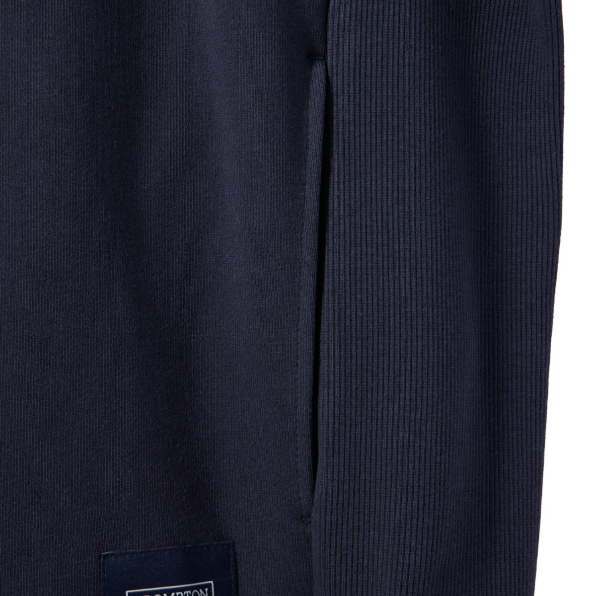 브롬톤 런던(BROMPTON LONDON) ORGANIC COTTON HALF ZIP SWEATSHIRT - NAVY (P241MSW536)