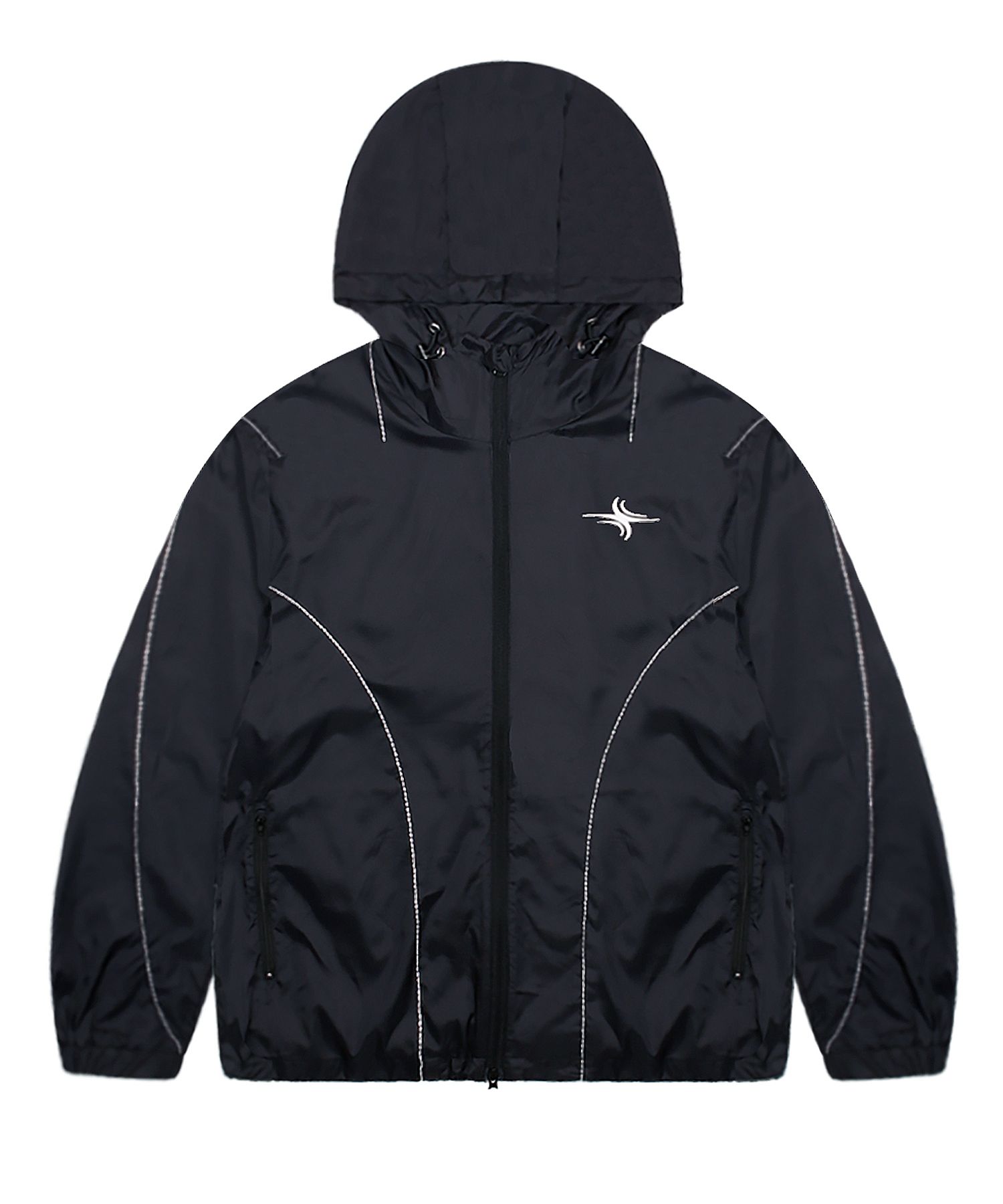 アウターその他 XTONZ XJ113 color combination stitch light windbreaker BLACK MUSINSA | XTONZ XJ113 Color Stitch Light Windbreaker (BLACK)