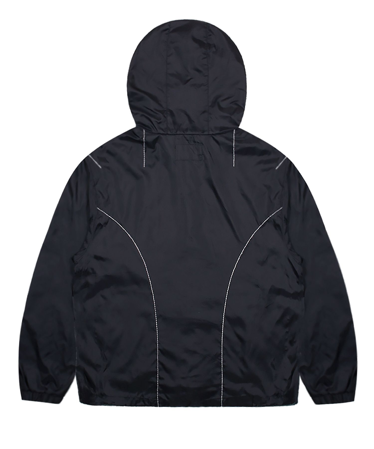 MUSINSA | XTONZ XJ113 Color Stitch Light Windbreaker (BLACK)