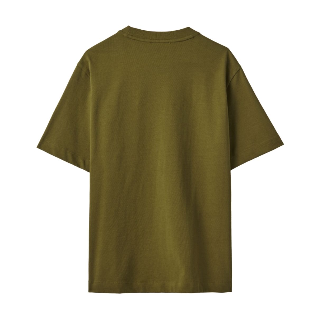 브롬톤 런던(BROMPTON LONDON) CHEST LOGO FLOCK T-SHIRT - OLIVE (P242UTS412)