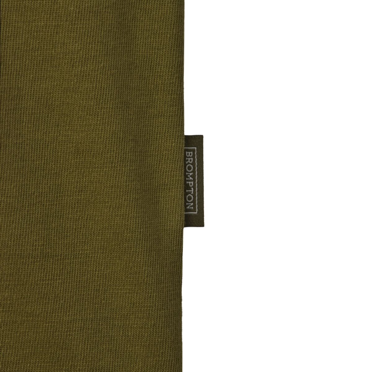 브롬톤 런던(BROMPTON LONDON) CHEST LOGO FLOCK T-SHIRT - OLIVE (P242UTS412)