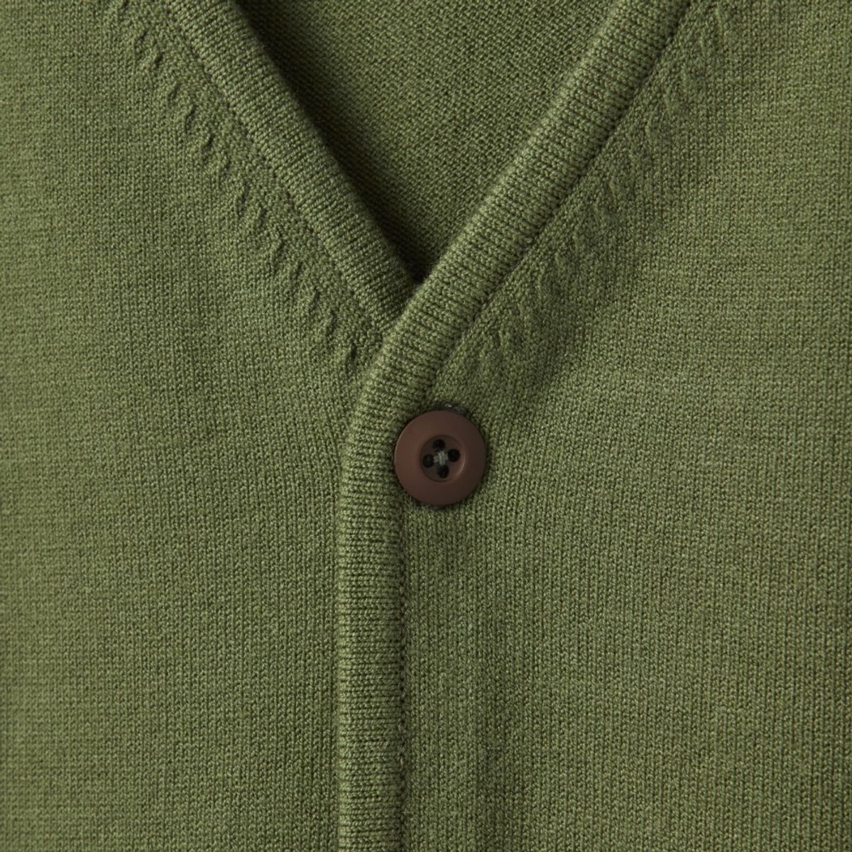 브롬톤 런던(BROMPTON LONDON) BACK POINT V-NECK CARDIGAN - GREEN (P241UCD403)